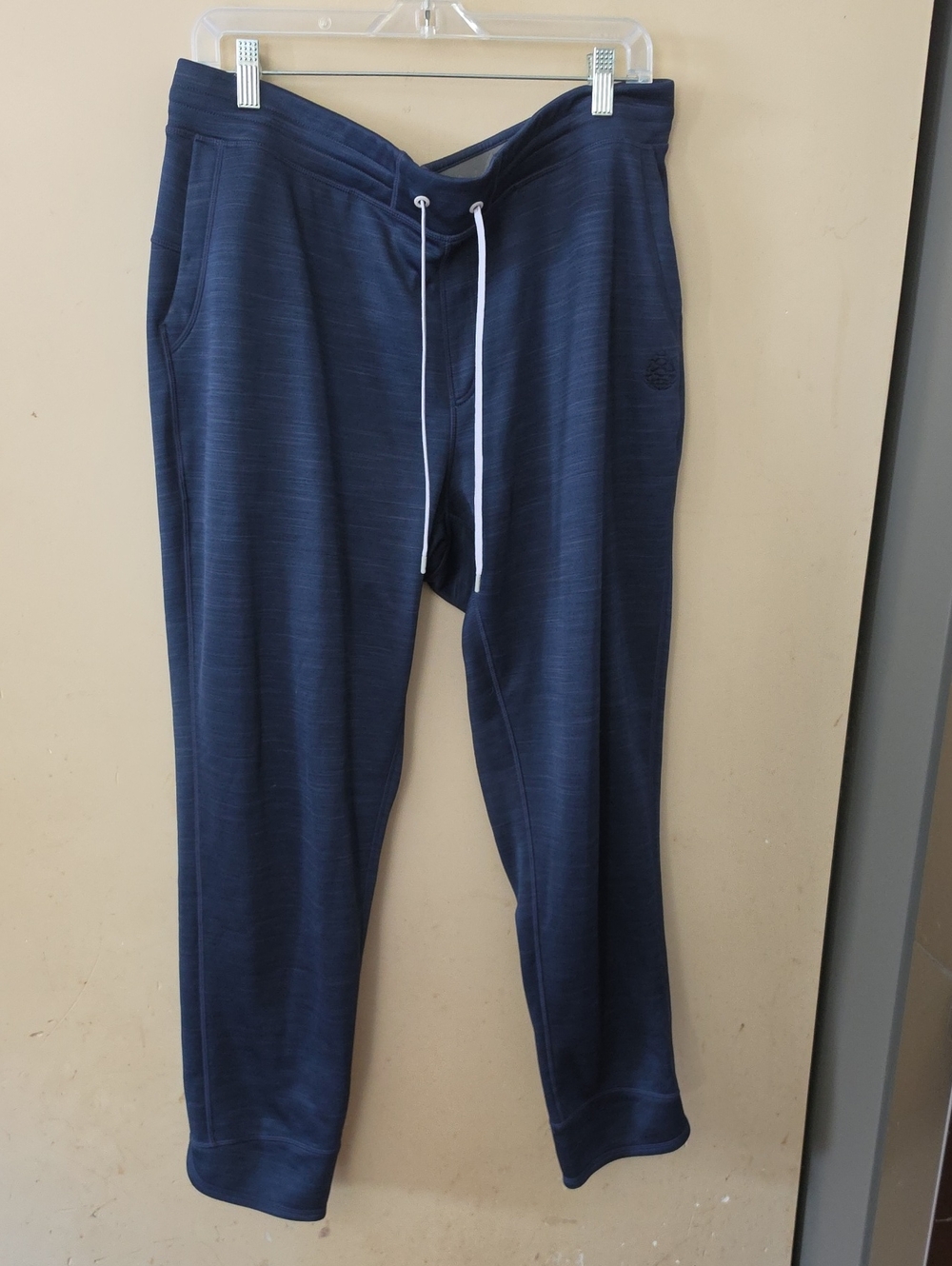 Womens Navy Knit Drawstring Pants STIO XL